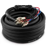 DS18 50FT Medusa 10 Channel Snake Rca Cable With 4X 12GA Ofc Power Wire Open. Price: $172.95.