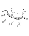 Genuine Mopar Front Fascia Wiring 68489211AA New. Price: $81.25.