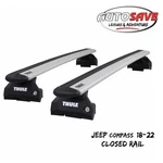 Thule Wingbar Evo Silver Roof Bars Set To Fit Jeep Compass 18-22 Closed Rail New. Price: $377.44.