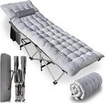 Zonetech Outdoor Camping Travel Cot And Pad Foldable 1-PACK, Grey New. Price: $119.01.