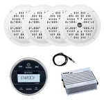 Enrock Marine Gauge Wireless Receiver, 4X 4'' 100W Speakers, Amplifier, Antenna New. Price: $180.99.