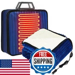 Riakrum 12V Heated Car Blanket 58" X 43", Heating Level Electric New. Price: $56.88.