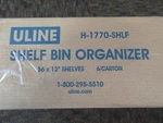 Uline H-1770-SHLF Replacement Shelves 36X12 Set Of New Bin Organizer Rack Qs. Price: $29.99.