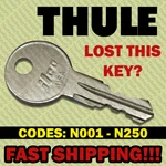 Thule Replacement Key Cut To Your Code N001 - N250 New. Price: $7.91.