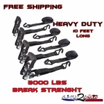 Tie Down Ratchet Strap Set Quick Release 4 Harley Davidson Motorcycle Good Year New. Price: $39.99.