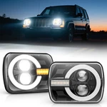 Mictuning 5X7 7X6 Headlights Sealed High/low Beam Drl For Jeep Cherokee Xj New. Price: $135.50.