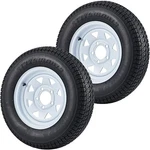 2-PACK Trailer Tire And Set With Lug 4.5" White Spoke Steel Heavy New. Price: $152.99.