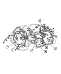Genuine Mopar Front Door Wiring Driver Side 56042221AH New. Price: $280.84.