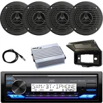Jvc KD-X38MBS Single Din Marine Receiver, 4X 3.5" 75W Speakers, Amplifier Open. Price: $228.49.