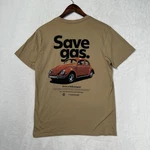 Volkswagen Save Gas Drive Vw Beetle Graphic T-shirt Tan Mens Medium Pre-owned. Price: $18.99.