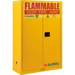 New! Flammable Cabinet, Manual Close Double Door, 45 Gallon, 43"WX18"DX65"H!!. Price: $1699.95.