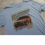 Volkswagen Racing Gti 91 T-shirt Men's Xl Blue Vw Car Tee Retro 90'S Style Pre-owned. Price: $18.99.