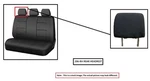 Blk Lea Rear Headrest Oem 2015 Toyota Prius V 7194047220B0 Used. Price: $222.00.