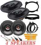 Jbl Club Front & Rear Door Speaker Replacement Kit For 2020-2023 Toyota Tacoma New. Price: $286.99.