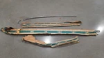 1957 C1 Corvette Oem Nos Right Body Side Fender Trim Cove Chrome Set Mouldings Used. Price: $850.00.