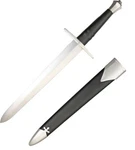 Cold Fixed Knife 13.125" 1060 Carbonsteel Dagger Blade Leather Handle New. Price: $174.19.