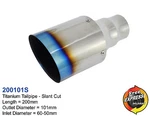 Exhaust Tip Tailpipe Trim Universal Titanium 101MM For Golf R32 R20 Impreza MR2 New. Price: $99.90.