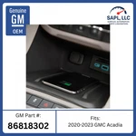 New Oem 2020-2023 Gmc Acadia Wireless Charging System Genuine 86818302. Price: $125.50.