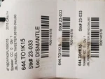 Toyota Camry, Jbl,left Parcel Tweeter Speaker, 2012-2017, 86160-0WU90 Used. Price: $116.48.