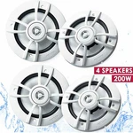 4X Kenwood KFC-1633MRW 6.5" 200W 2-WAY Marine Boat Woofer Speakers Car Audio New. Price: $139.00.
