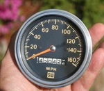 Stewart Warner Vintage 160 Mph 3/8" Speedometer Used. Price: $69.00.