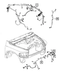 Genuine Mopar Front End Module Wiring 68360107AA New. Price: $250.86.