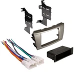 Double-single Din Car Stereo Silver Dash Install Kit For 2007-2011 Toyota Camry New. Price: $55.99.