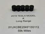 2016-2020 Tesla Model X Lug Nut Cap Tall Black Set Of /5PCS Oem 1027010-00-B Used. Price: $80.00.