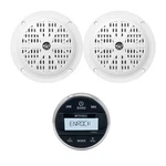 Enrock Marine Gauge Style Wireless Receiver, 2X 4'' 100W Boat Speakers New. Price: $107.99.