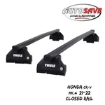 Thule Steel Squarebar Evo Roof Set To Fit Honda Cr-v MK.4 12-18 Closed Rail New. Price: $320.81.