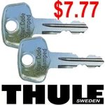 2 Thule Replacement Key Ski Roof Rack Lock Bicycle Hauler Carrier Surf Kayak New. Price: $7.77.