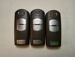 Lot Of Oem Mazda Smart Key Fob Remotes WAZSKE13D01 Buttons Used. Price: $105.00.