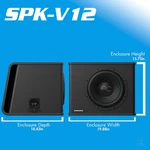 Audiocontrol SPK-V12 Single 12" Vented Loaded Car Subwoofer Enclosure Box Ported New. Price: $629.00.