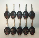 Lot Of 10 Oem Mitsubishi Head Key Fob Remotes OUCG8D-625M-A 3 Buttons Used. Price: $250.00.